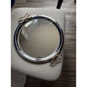 Kromex 12” Round Platter With Handles